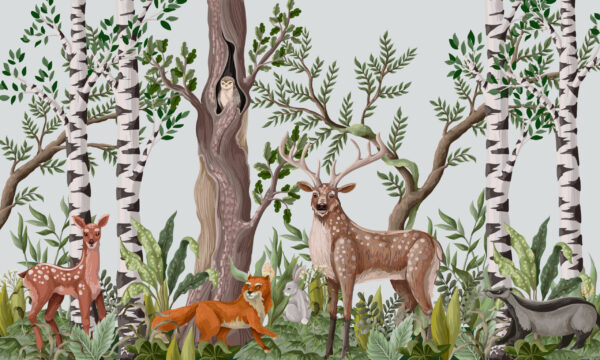 Papier peint Animaux de la forêt