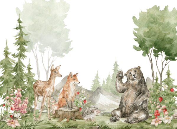 Papier peint Ami Ours