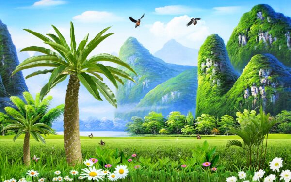 Papier peint Paradis des Plantes