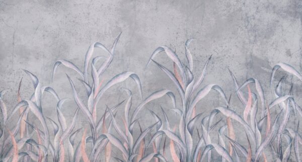 Papier peint Herbe grise tropicale