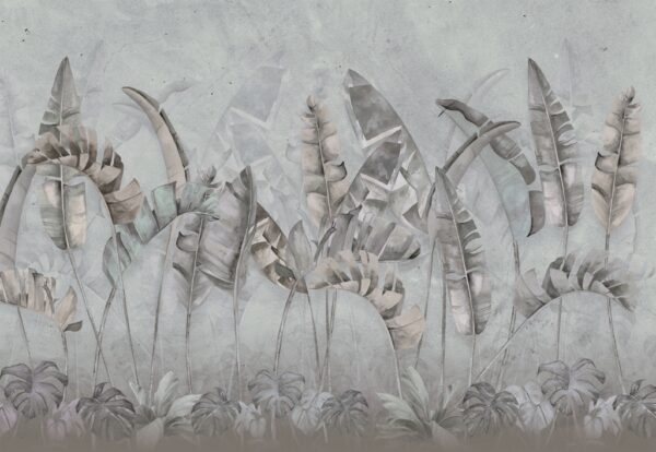Papier peint Herbe exotique haute