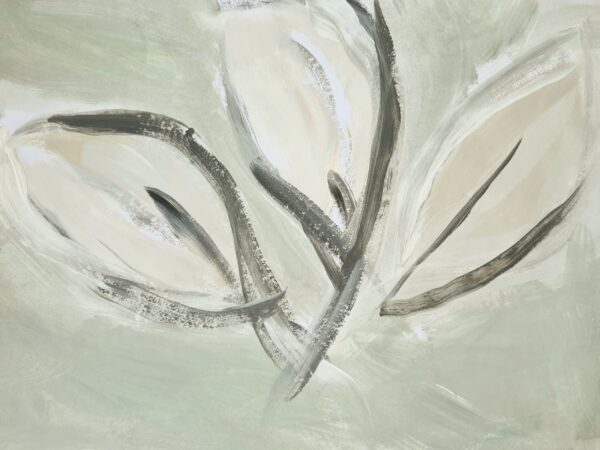 Papier peint Feuilles sur toile