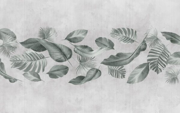 Papier peint Feuilles vertes