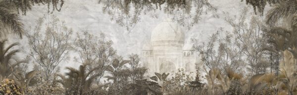 Papier peint Temple caché