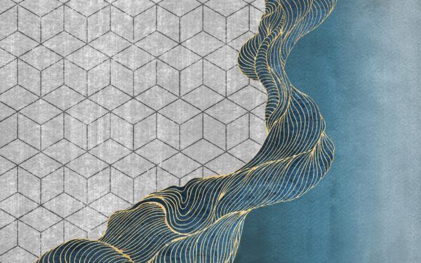 Papier peint Géométrie et vagues