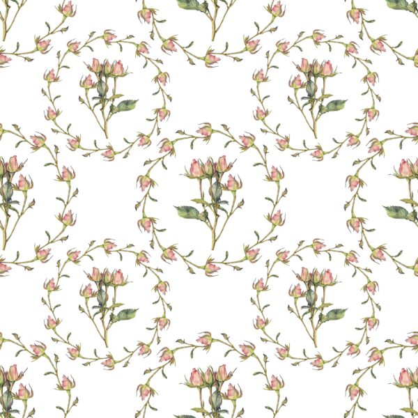 Papier peint Couronne de roses