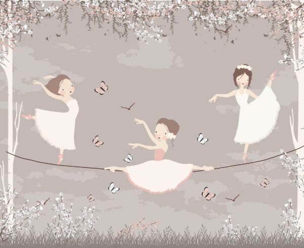 Papier peint Joyeuses ballerines