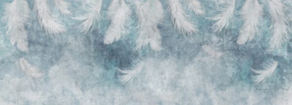 Papier peint Plumes pendantes