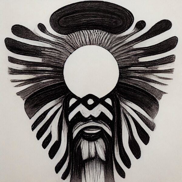 Papier peint Visage abstrait