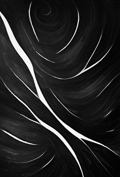 Papier peint Noir avec des éléments blancs