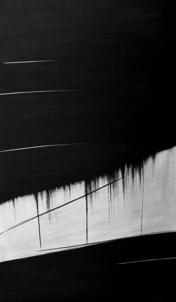 Papier peint Toile en noir