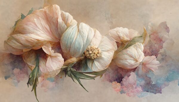 Papier peint Couronne de fleurs