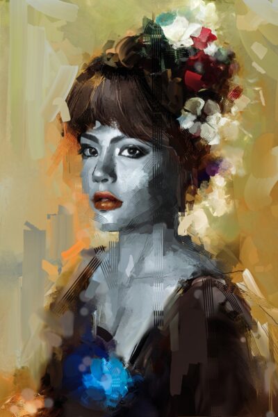 Papier peint Femme abstraite