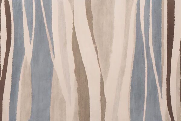 Papier peint Rayures dans les tons de marron et de gris