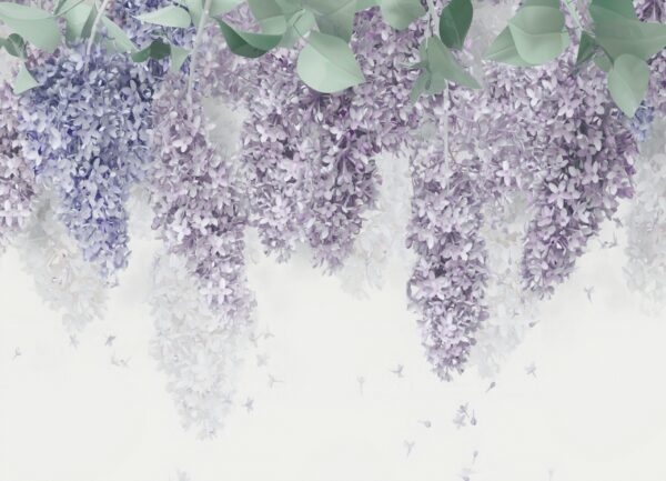 Papier peint Lilas suspendu