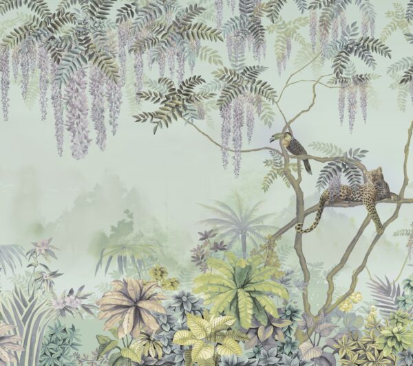 Papier peint Jungle Beige