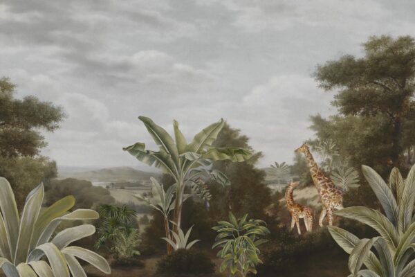 Papier peint Safari des girafes