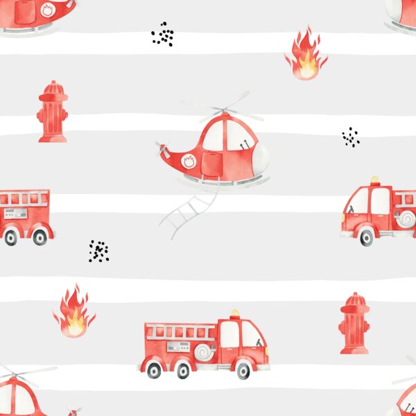 Papier peint Les pompiers à la rescousse