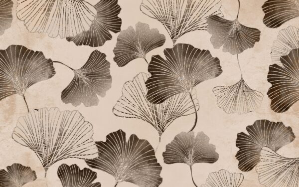 Papier peint Éventails de fleurs