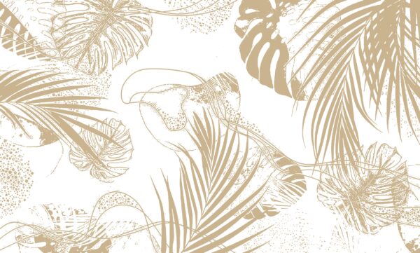 Papier peint Feuilles d'or