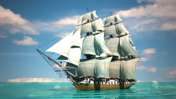 Papier peint Voilier en mer