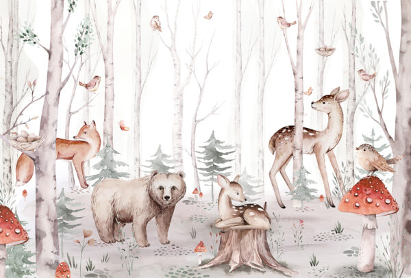 Papier peint Animaux dans la forêt