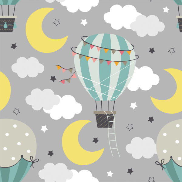 Papier peint Ballons parmi les nuages