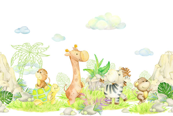 Papier peint Animaux heureux