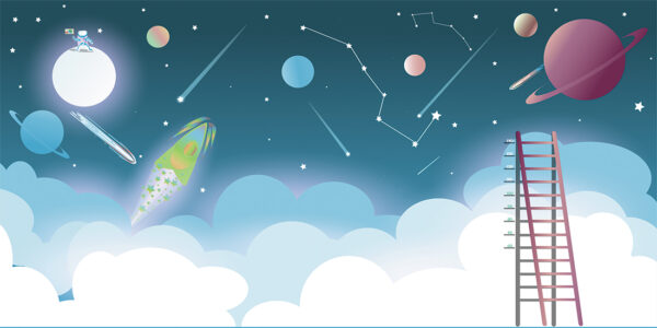 Papier peint Constellations dans le ciel
