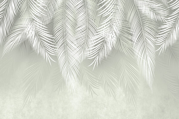 Papier peint Feuilles qui tombent subtilement