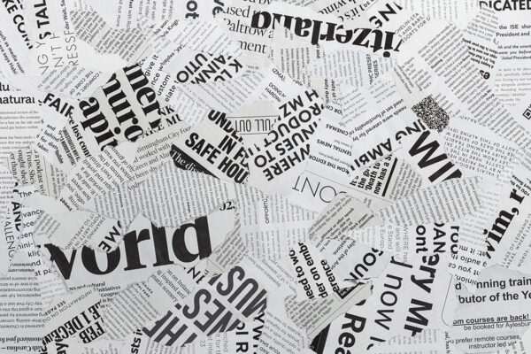 Papier peint Coupures de journaux