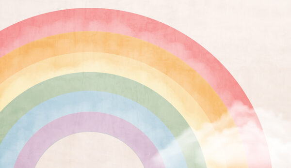 Papier peint Arc-en-ciel coloré