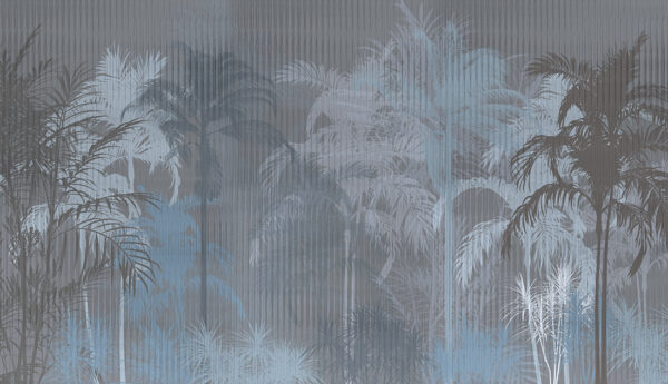 Papier peint Forêt tropicale aux tons beiges