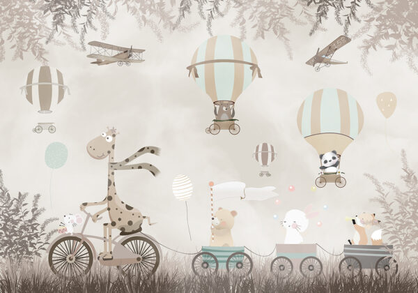Papier peint Zoo à vélo