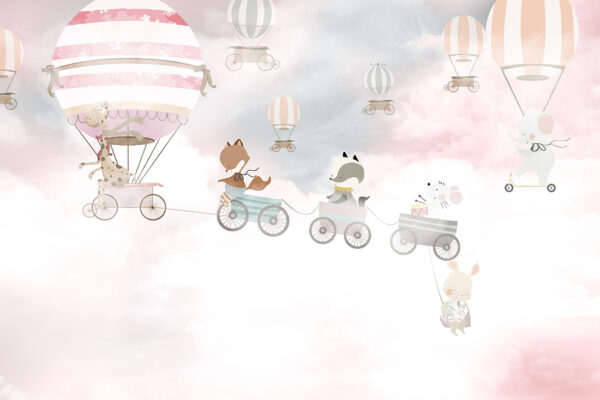 Papier peint Vol dans les nuages
