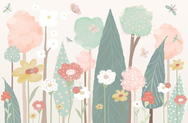 Papier peint Jardin de printemps