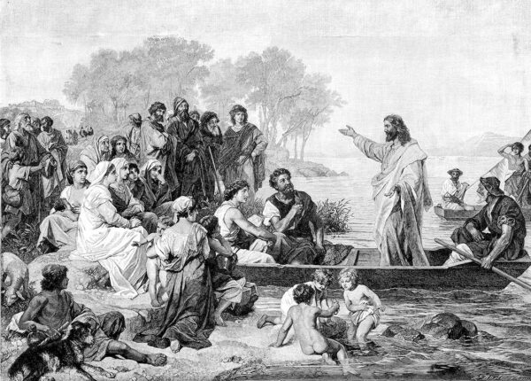 Papier peint L'enseignement de Jésus