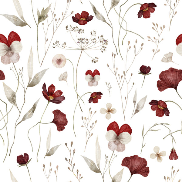 Papier peint Fleurs de Bourgogne