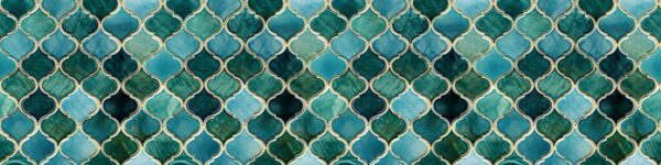Papier peint Imitation de carreaux marocains