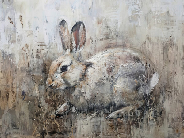 Papier peint lièvre