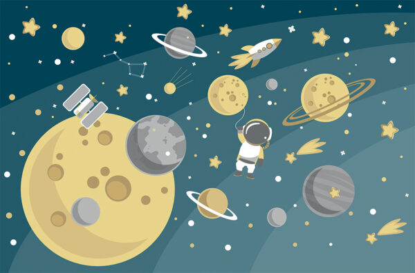 Papier peint Petit astronaute