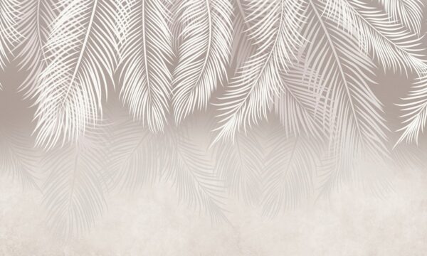 Papier peint Feuilles romantiques