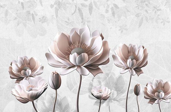 Papier peint Fleur 3D