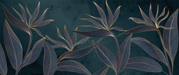 Papier peint Fleurs de Strelitzia 3D