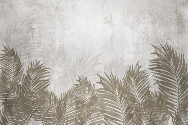 Papier peint Feuilles ondulant dans le vent