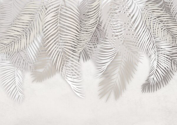 Papier peint Feuilles romantiques suspendues