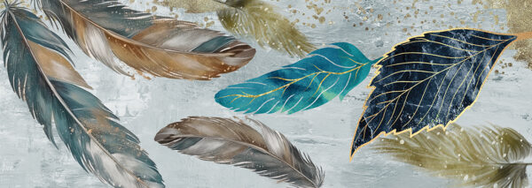 Papier peint Plumes