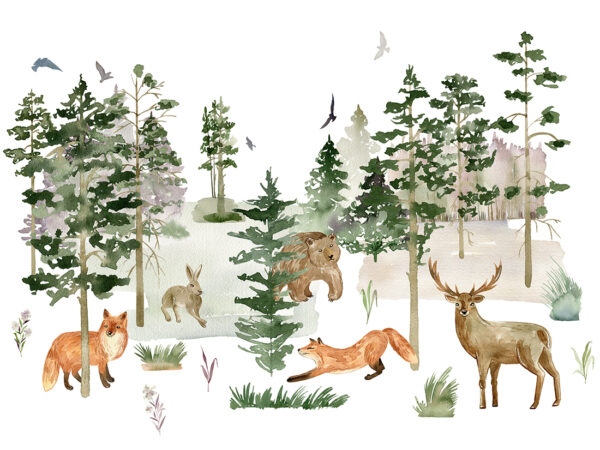 Papier peint Animaux de la forêt