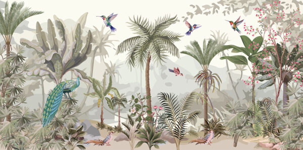 Papier peint Jungle exotique