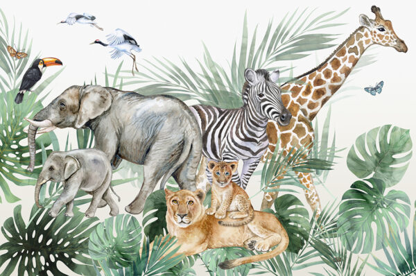 Papier peint Pack Animaux Exotiques